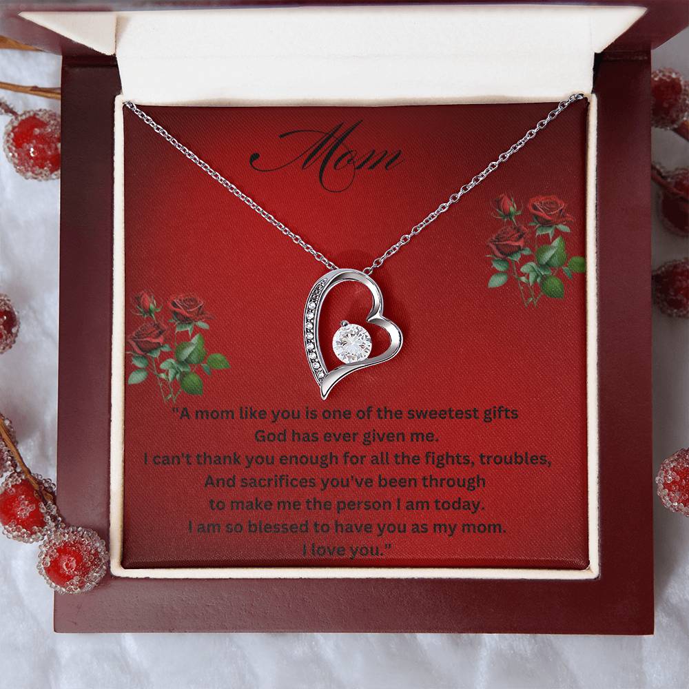 To My Mom - Sweetest Gift - Necklace