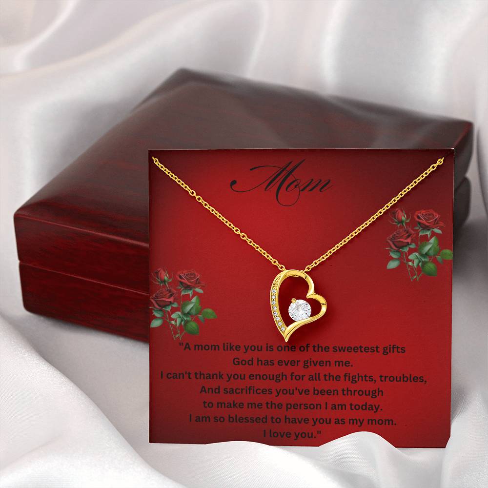 To My Mom - Sweetest Gift - Necklace