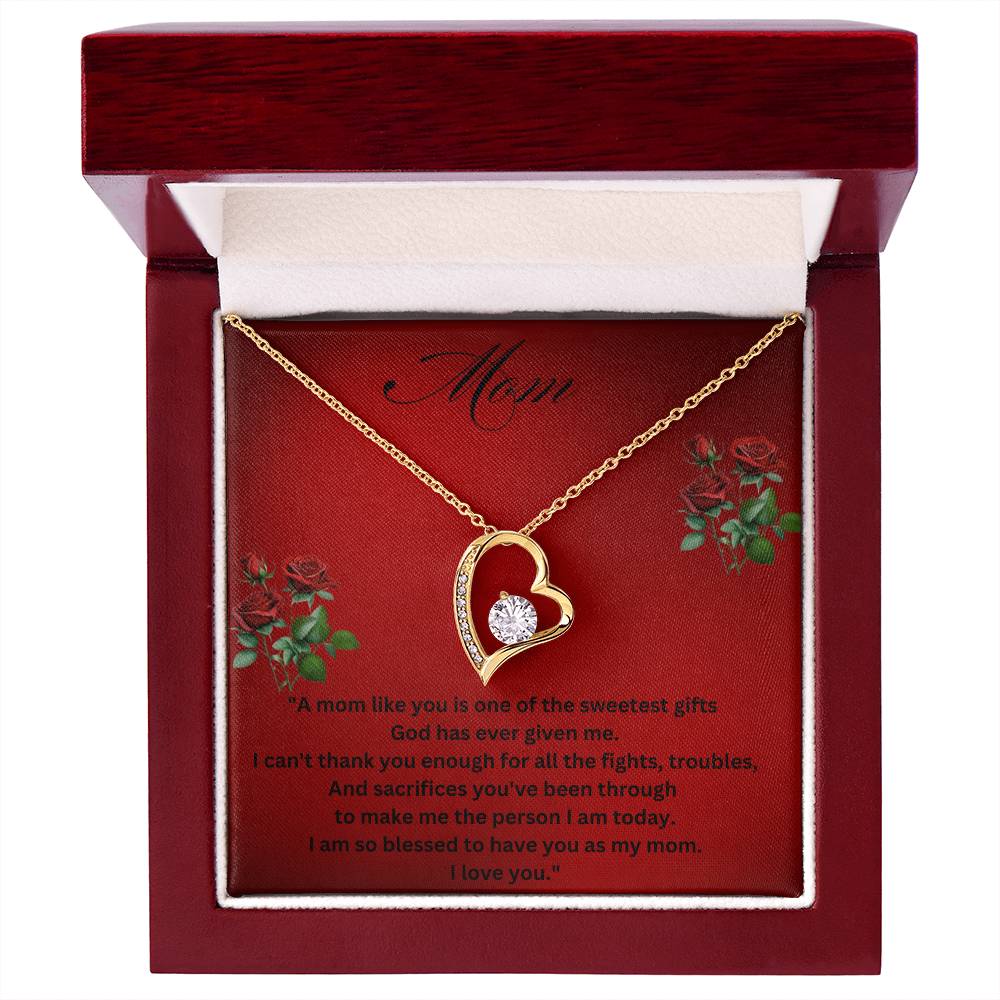 To My Mom - Sweetest Gift - Necklace