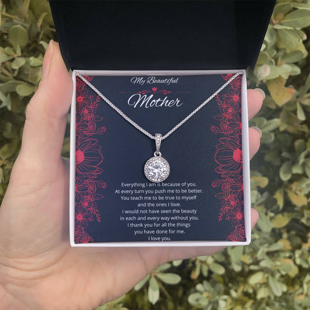 To My Mom - Because of You - Necklace