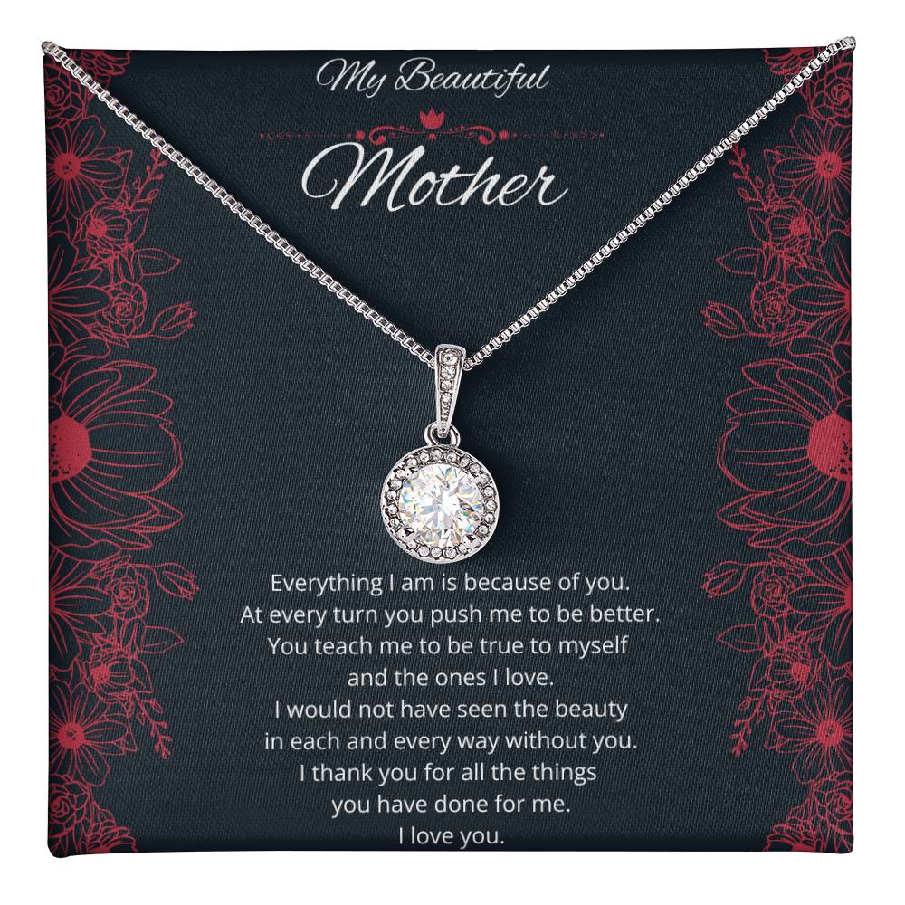 To My Mom - Because of You - Necklace