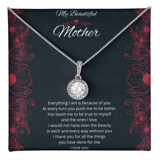 To My Mom - Because of You - Necklace