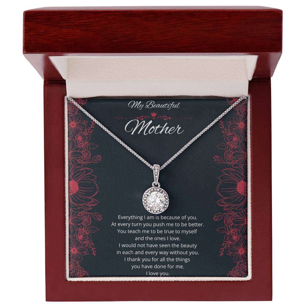 To My Mom - Because of You - Necklace