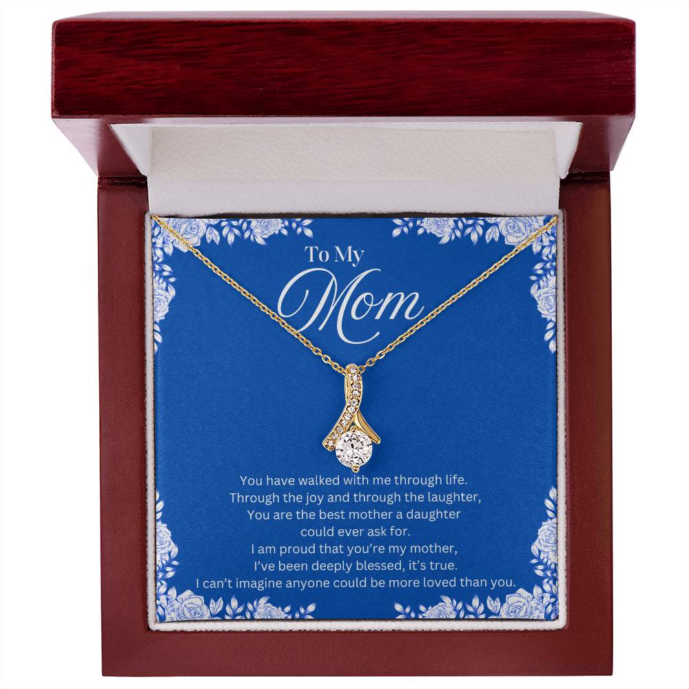 To My Mom - Through Joy & Laughter - Necklace