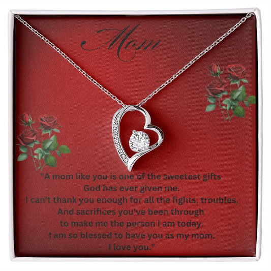 To My Mom - Sweetest Gift - Necklace