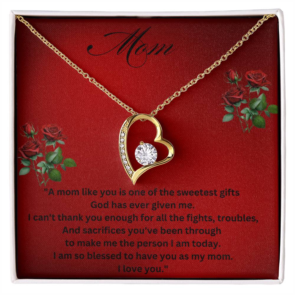 To My Mom - Sweetest Gift - Necklace